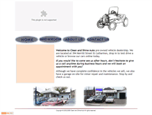 Tablet Screenshot of cleanandshineauto.com